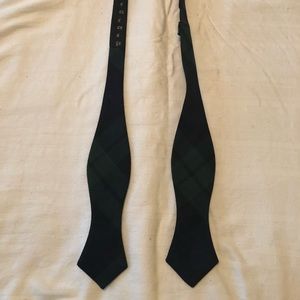 J. Crew Black Watch bow tie